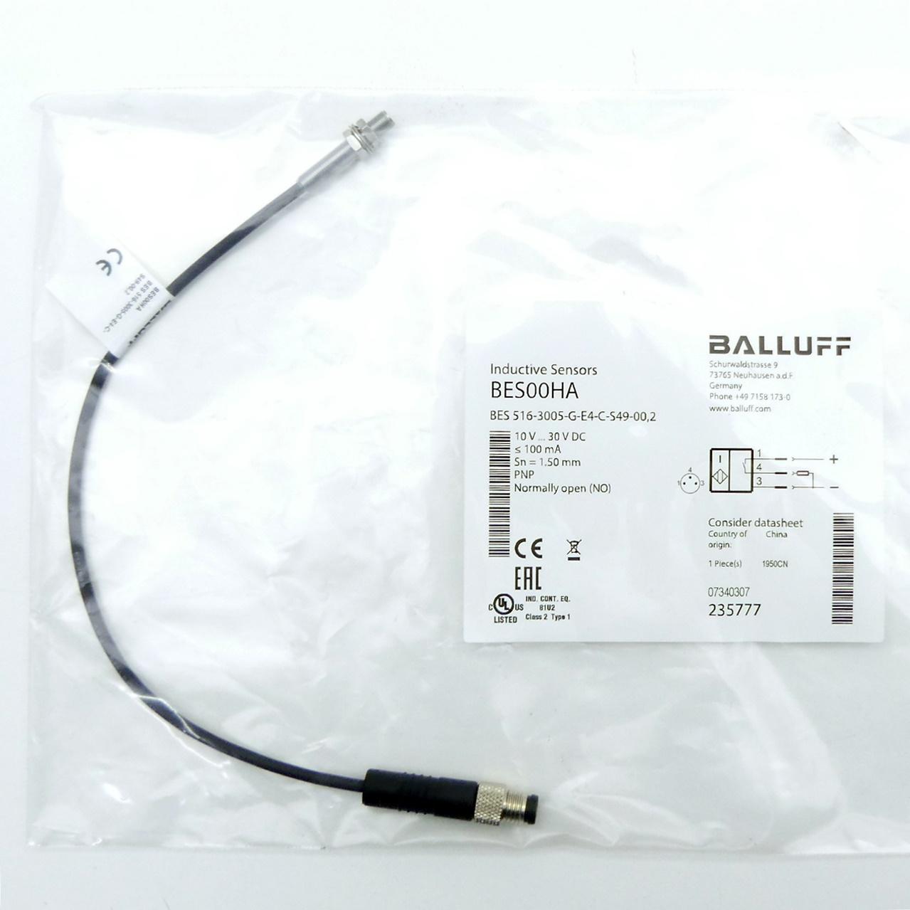 Produktfoto 5 von BALLUFF Induktiv Sensor BES00HA