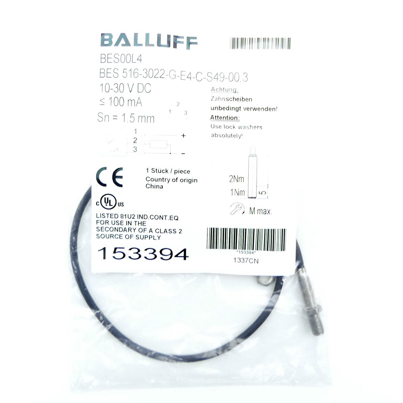 Produktfoto 5 von BALLUFF Induktiver Sensor BES00L4