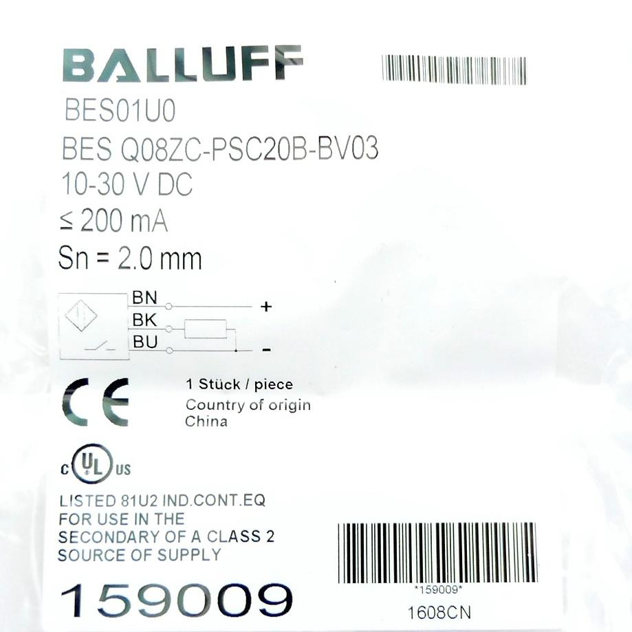 Produktfoto 2 von BALLUFF Induktiver Sensor BES01U0