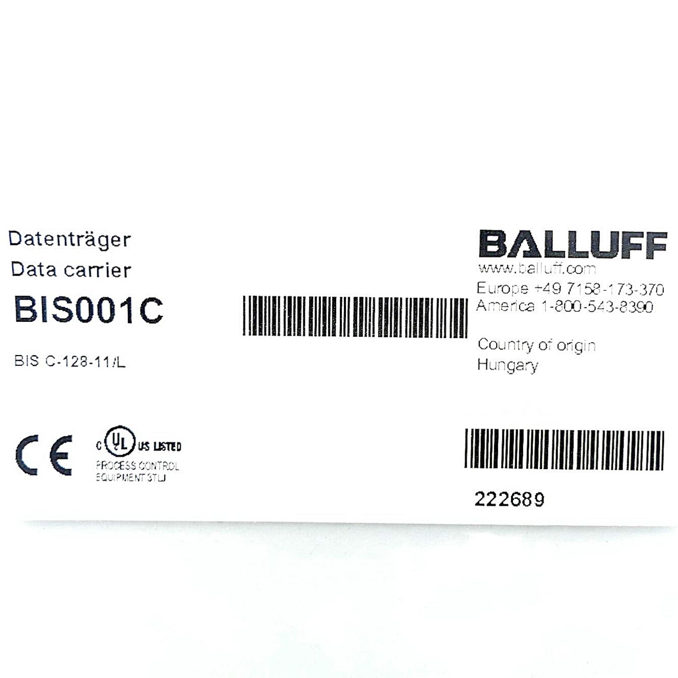 Produktfoto 2 von BALLUFF LF - Datenträger BIS001C