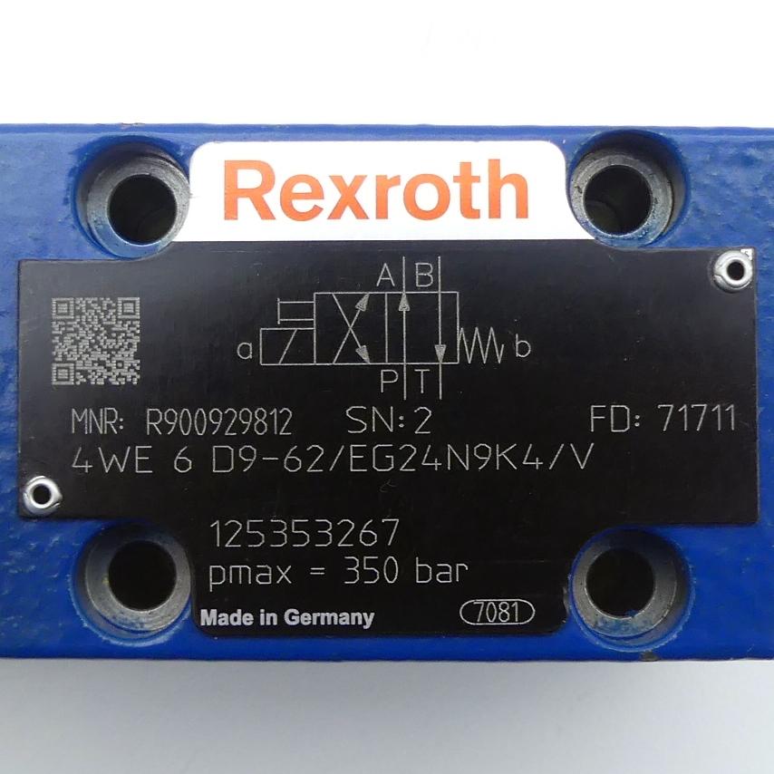 Produktfoto 2 von REXROTH 4/2 Wegeventil 4WE 6 D9-62/EG24N9K4/V