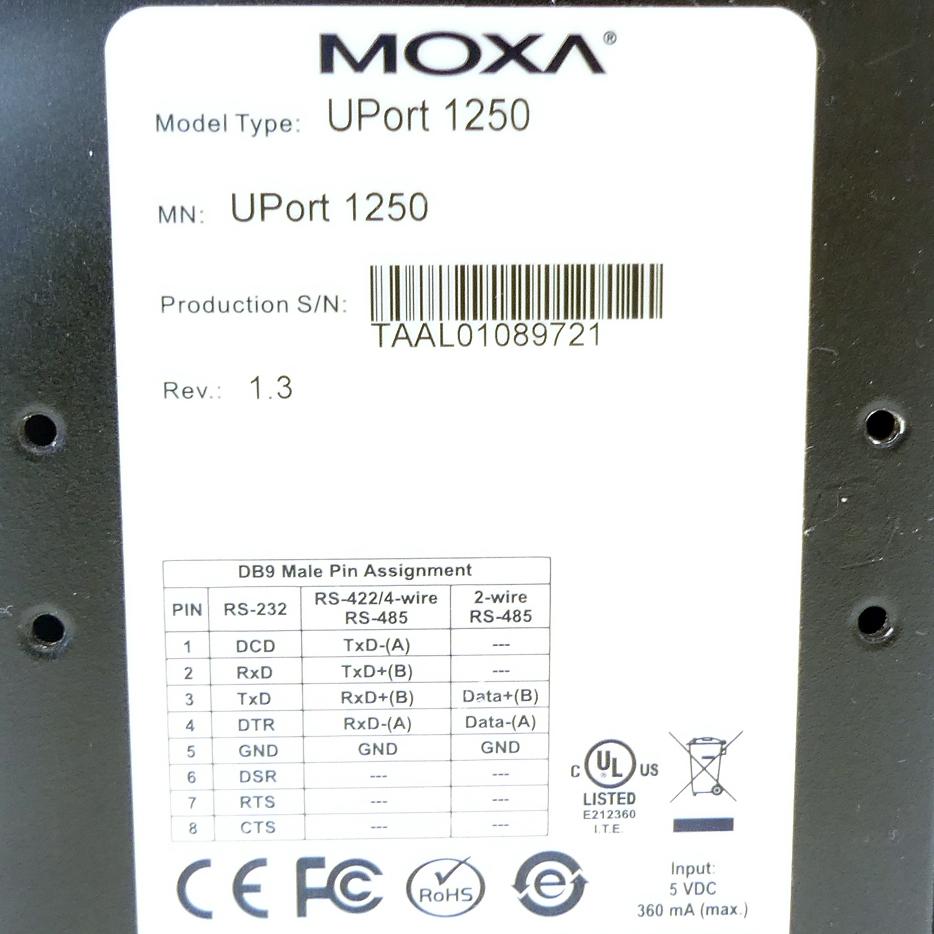 Produktfoto 2 von MOXA Wandler UPort 1250