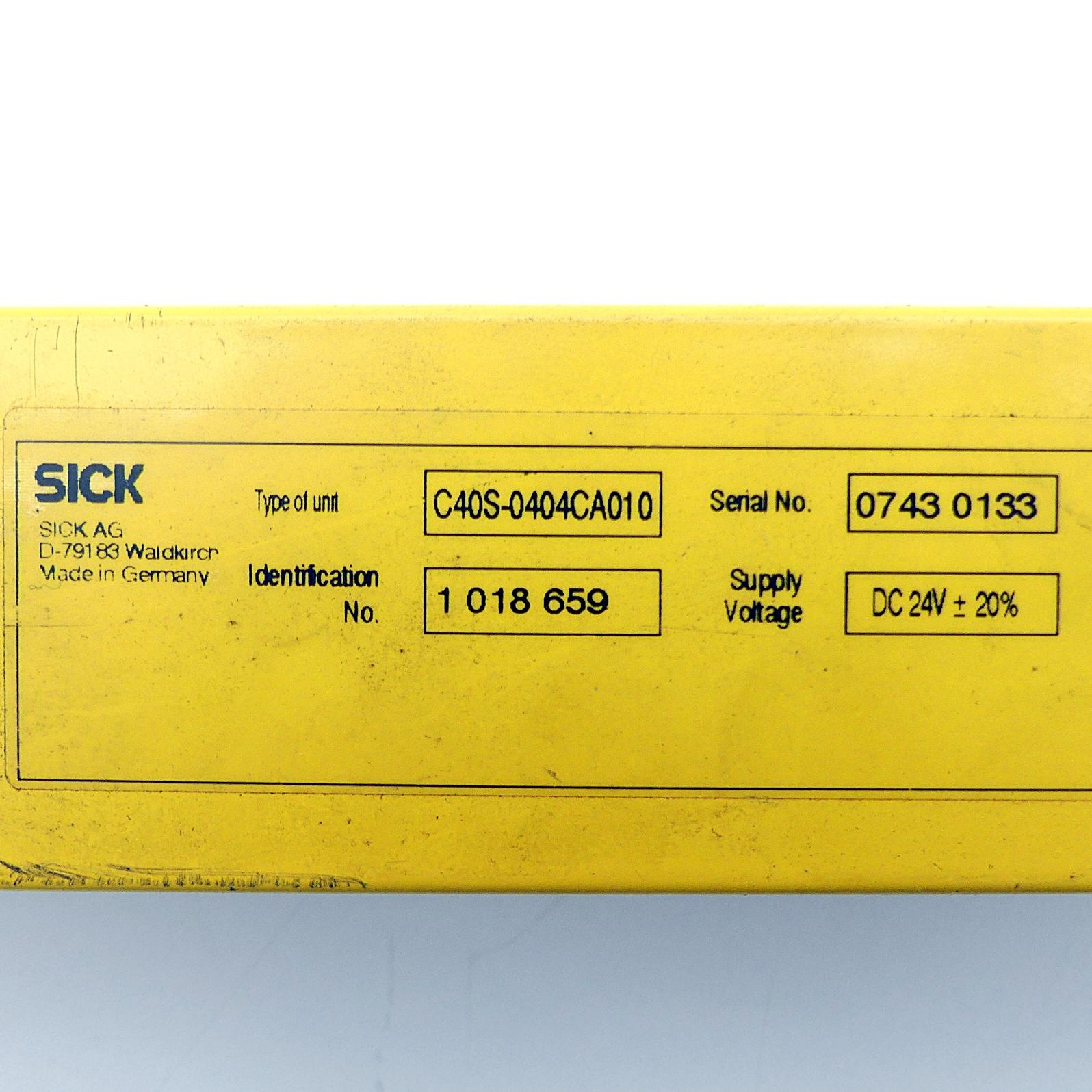 Produktfoto 2 von SICK Sicherheitsvorhang Sender C40S-0404CA010