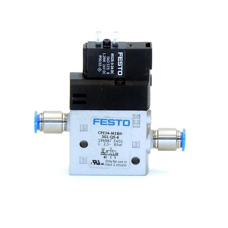 Produktfoto 3 von FESTO 3/2 Magnetventil CPE14-M1BH-3GL-QS-6