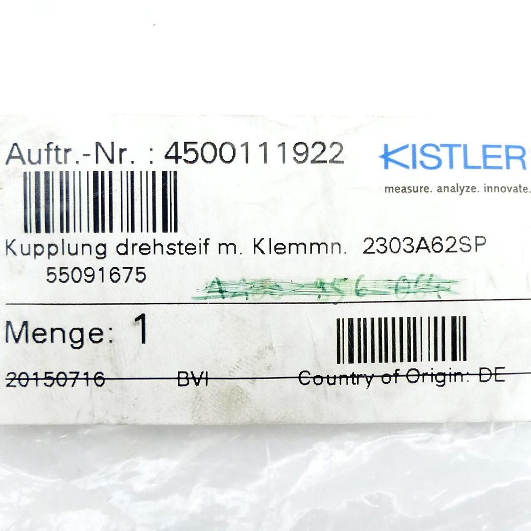 Produktfoto 2 von KISTLER Drehsteife Miniatur-Kupplung 2303A62SP