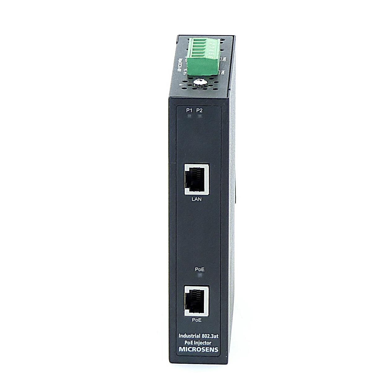 Produktfoto 6 von MICROSENS Industrial Gigabit Ethernet Power -over- Ethernet Injektor IEEE 802.3at