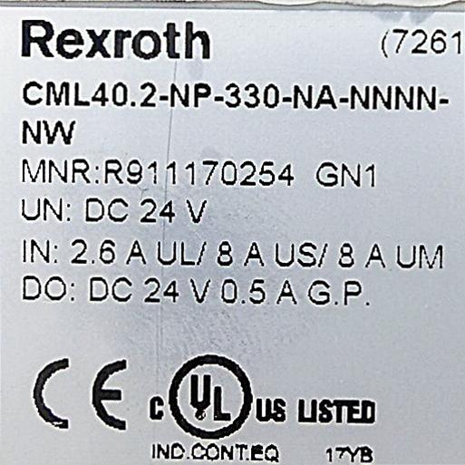 Produktfoto 2 von REXROTH IndraControl L40 CML40.2-NP-330-NA-NNNN-NW