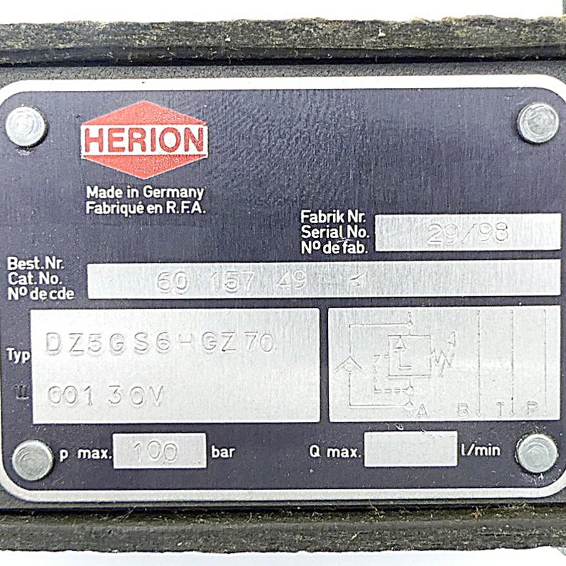 Produktfoto 2 von HERION Ventil DZ5G 6SHGZ 70