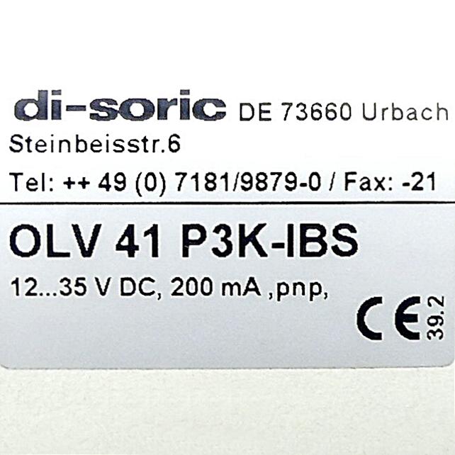 Produktfoto 2 von DI-SORIC Glasfaser-Lichtleiter-Verstärker OLV 41 P3K-IBS