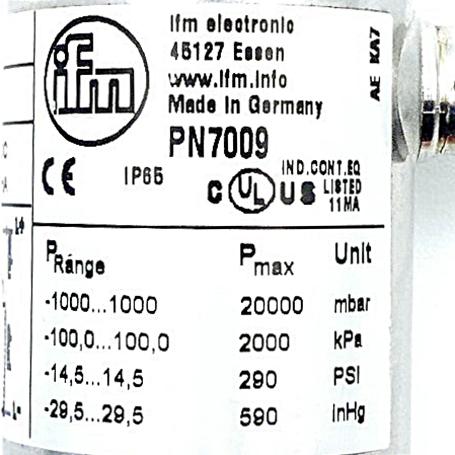 Produktfoto 2 von IFM Drucksensor mit Display PN7009