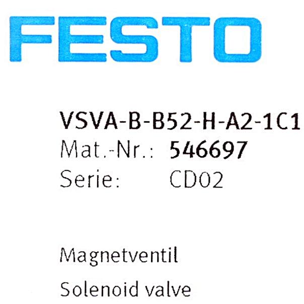 Produktfoto 2 von FESTO Magnetventil VSVA-B-B52-H-A2-1C1