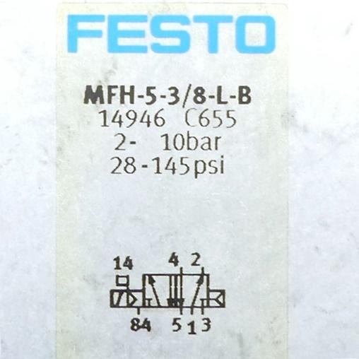 Produktfoto 2 von FESTO Magnetventil MFH-5-3/8-L-B