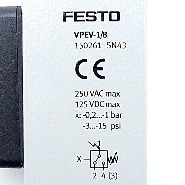 Produktfoto 2 von FESTO Vakuumschalter VPEV-1/8