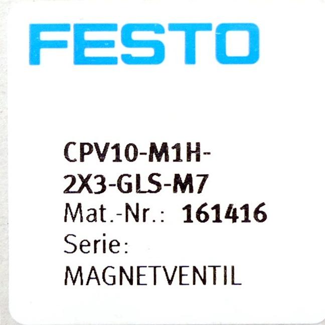 Produktfoto 2 von FESTO Magnetventil CPV10-M1H-2X3-GLS-M7