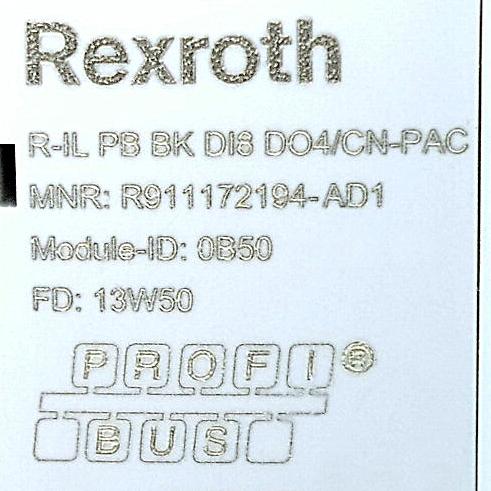 Produktfoto 2 von REXROTH Profi-Bus Koppler R-IL PB BK DIS DO4/CN-PAC