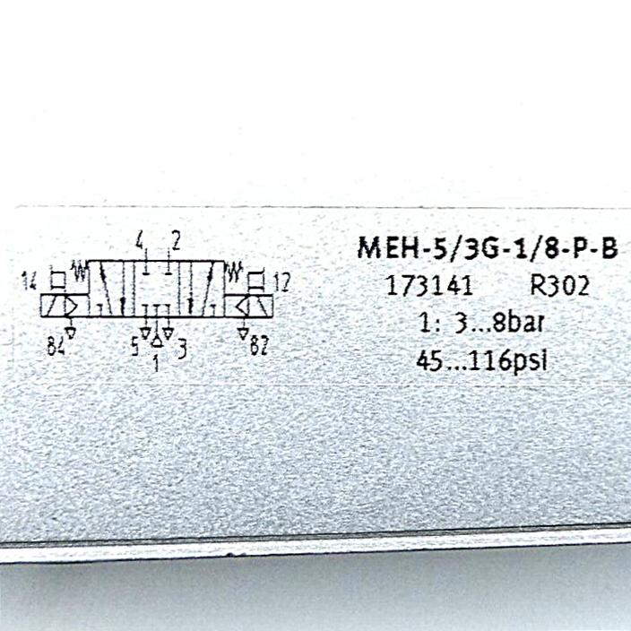 Produktfoto 2 von FESTO Magnetventil MEH-5/3G-1/8-P-B