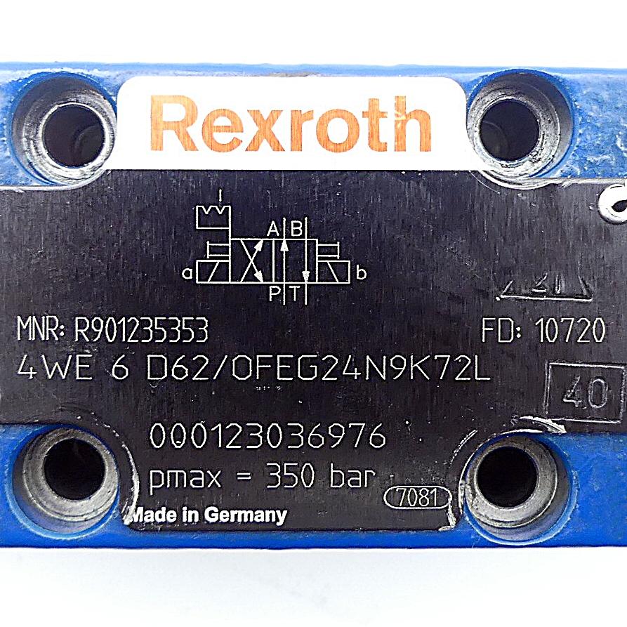 Produktfoto 2 von REXROTH 4/2 Wegeventil 4 WE 6 D62