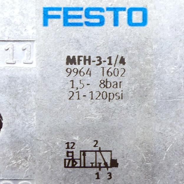 Produktfoto 2 von FESTO 3/2 Wegeventil MFH-3-1/4