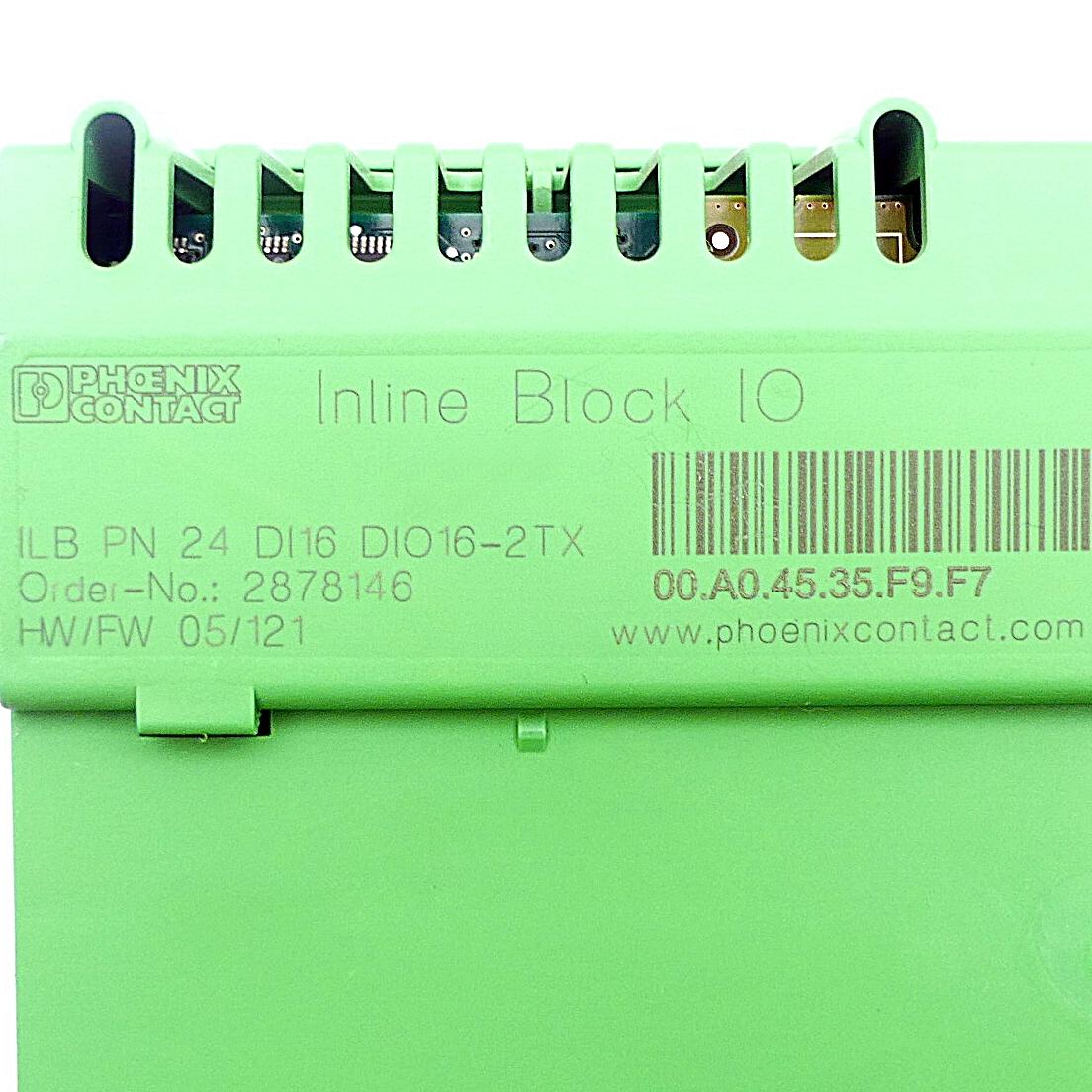 Produktfoto 2 von PHOENIX CONTACT I/O-Modul ILB PN 24 DI16 DIO16-2TX