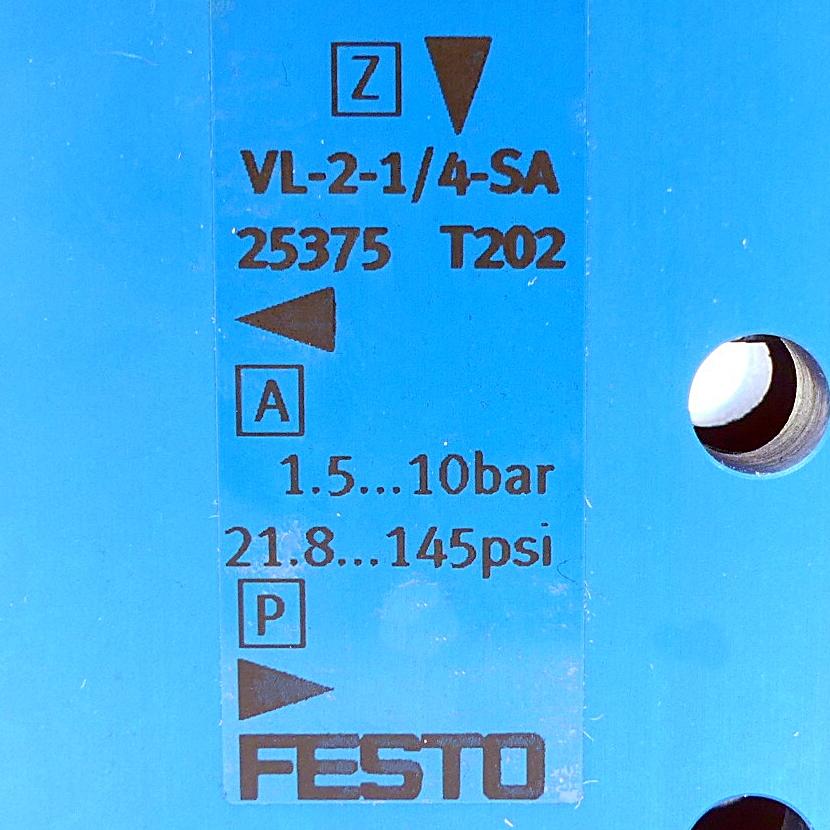 Produktfoto 2 von FESTO Pneumatikventil VL-2-1/4-SA