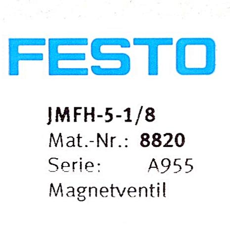 Produktfoto 2 von FESTO Magnetventil JMFH-5-1/8