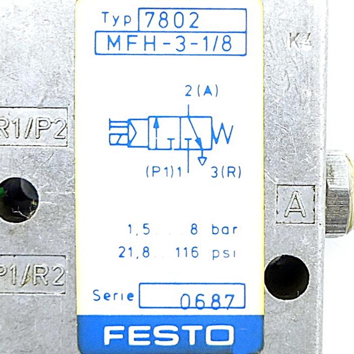 Produktfoto 2 von FESTO Magnetventil MFH-3-1/8