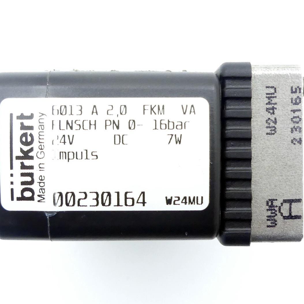 Produktfoto 2 von BüRKERT Magnetventil 6013 A 2.0 FKW VA