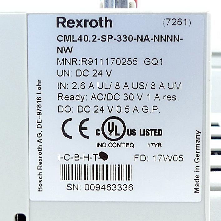 Produktfoto 2 von REXROTH IndraControl CML40.2-SP-330-NA-NNNN-NW