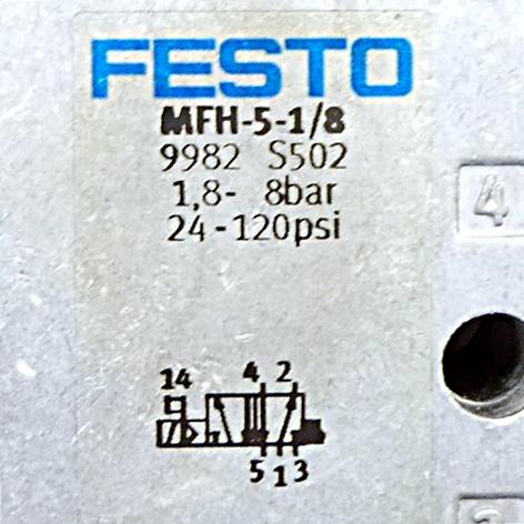 Produktfoto 2 von FESTO Magnetventil MFH-5-1/8