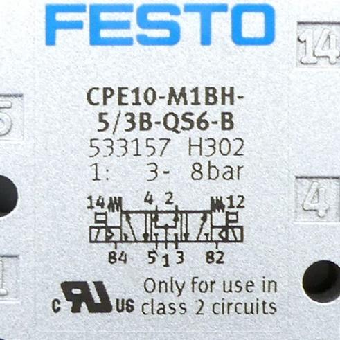 Produktfoto 2 von FESTO 5/3 Magnetventil CPE10-M1BH-5/3B-QS6-B