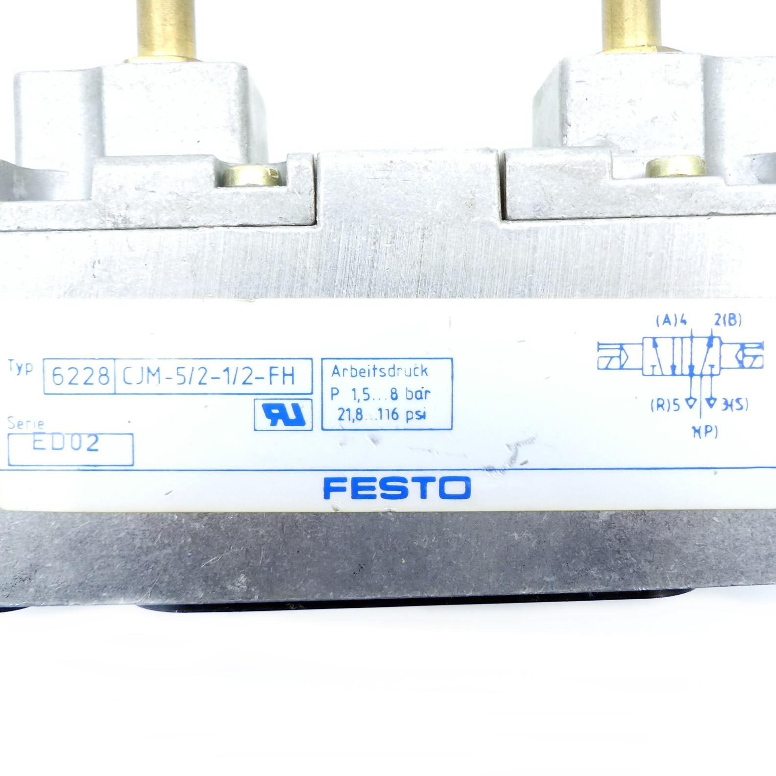 Produktfoto 2 von FESTO Magnetventil CJM-5/2-1/2-FH