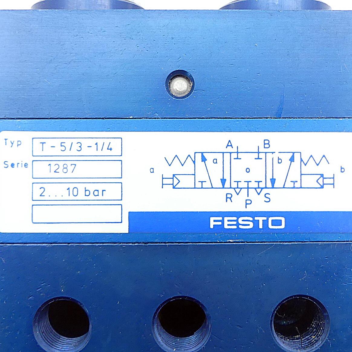 Produktfoto 2 von FESTO Tasterventil T-5/3-1/4