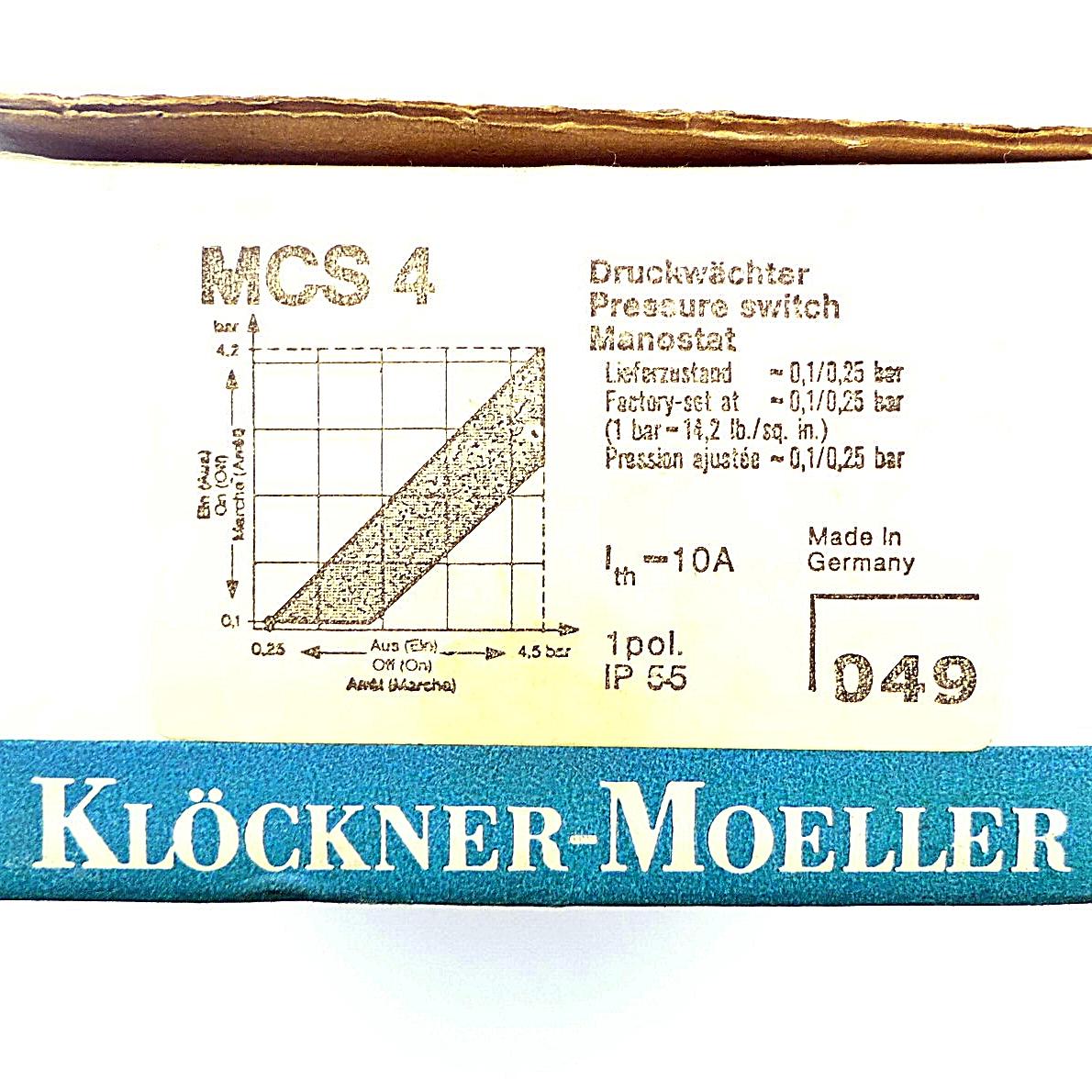 Produktfoto 2 von KLöCKNER-MöLLER Druckwächter