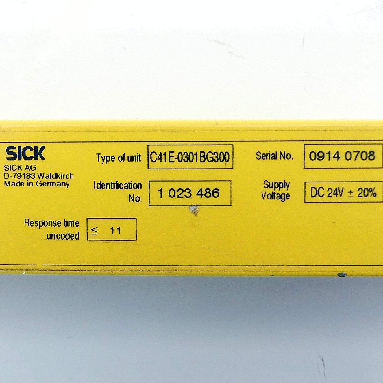 Produktfoto 2 von SICK Sicherheitsvorhang Empfänger C41E-0301BG300