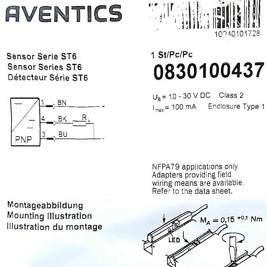 Produktfoto 2 von AVENTICS Zylinderschalter