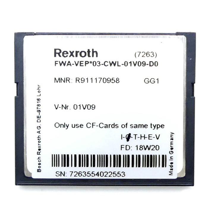 Produktfoto 2 von REXROTH Compact Flash Card FWA-VEP*03-CWL-01V09-D0