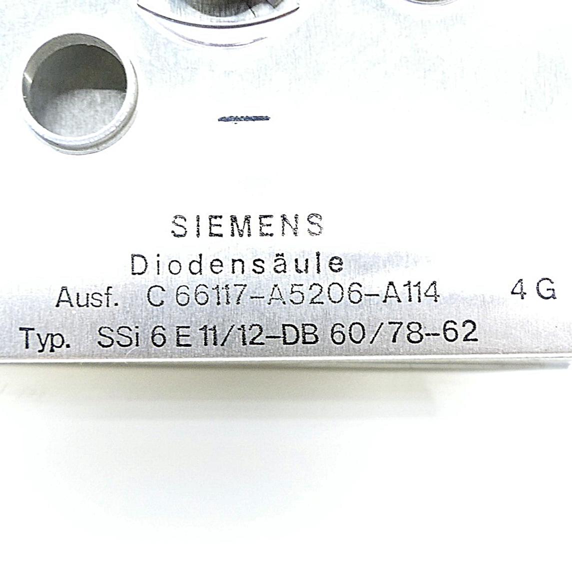 Produktfoto 2 von SIEMENS Gleichrichtersäule mit Einpressdioden