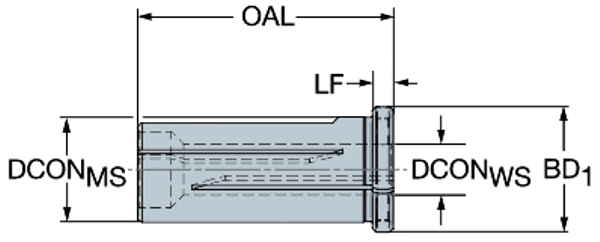 520EF-20-10 SANDVIK Bohrstangenaufnahme