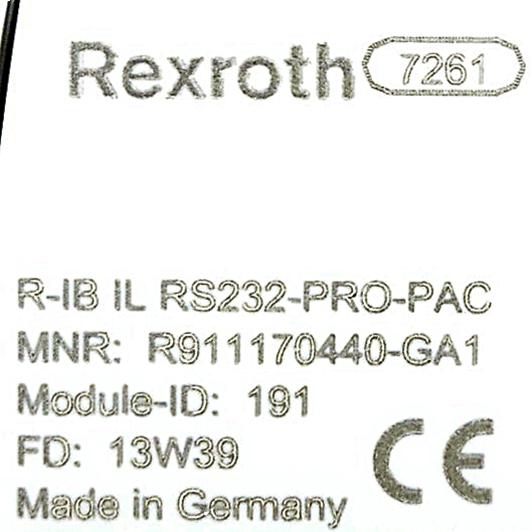 Produktfoto 2 von REXROTH Inline Funktionsklemme R-IB IL RS232-PRO-PAC