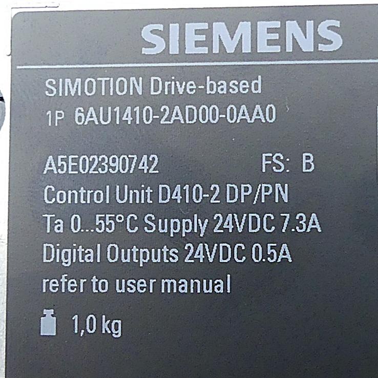 Produktfoto 2 von SIEMENS Kontrolleinheit D410-2DP/PN