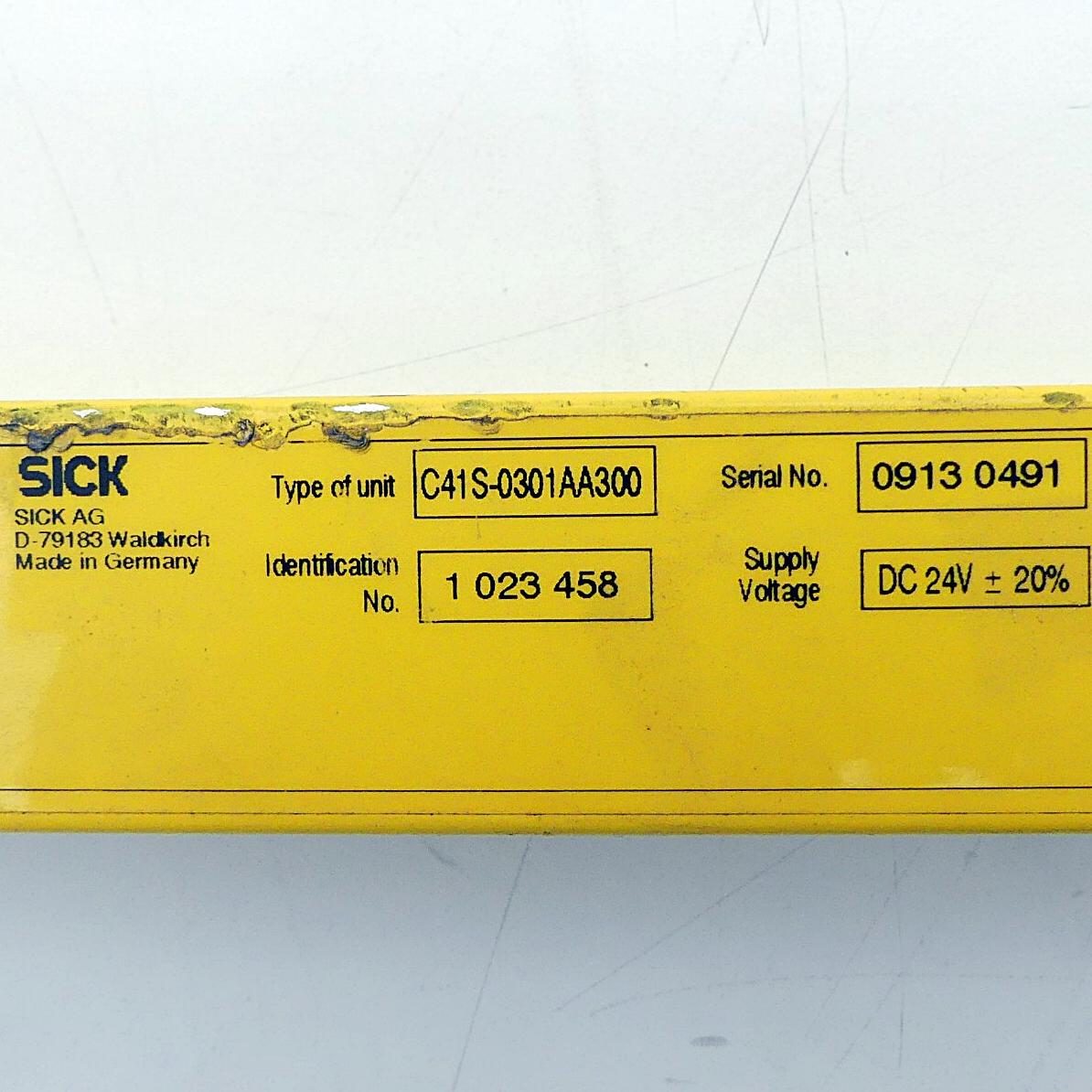 Produktfoto 2 von SICK Sicherheitslichtvorhang Sender C41S-0301AA300