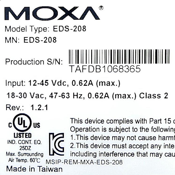 Produktfoto 2 von MOXA Ethernet Switch