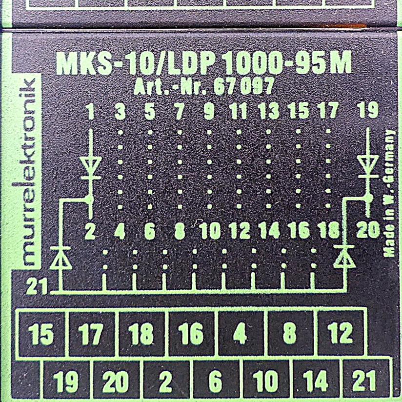 Produktfoto 2 von MURRELEKTRONIK Diodenbaustein MKS-10/LDP 1000-95M