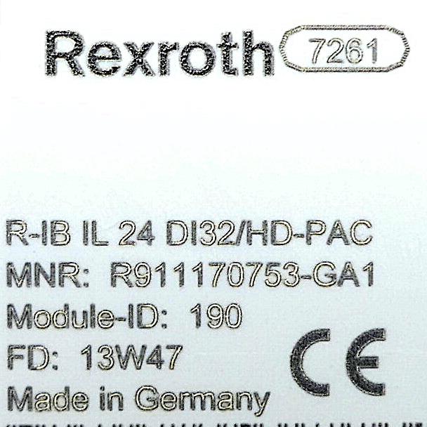 Produktfoto 2 von REXROTH Eingangsklemme R-IB IL 24 DI32/HD-PAC