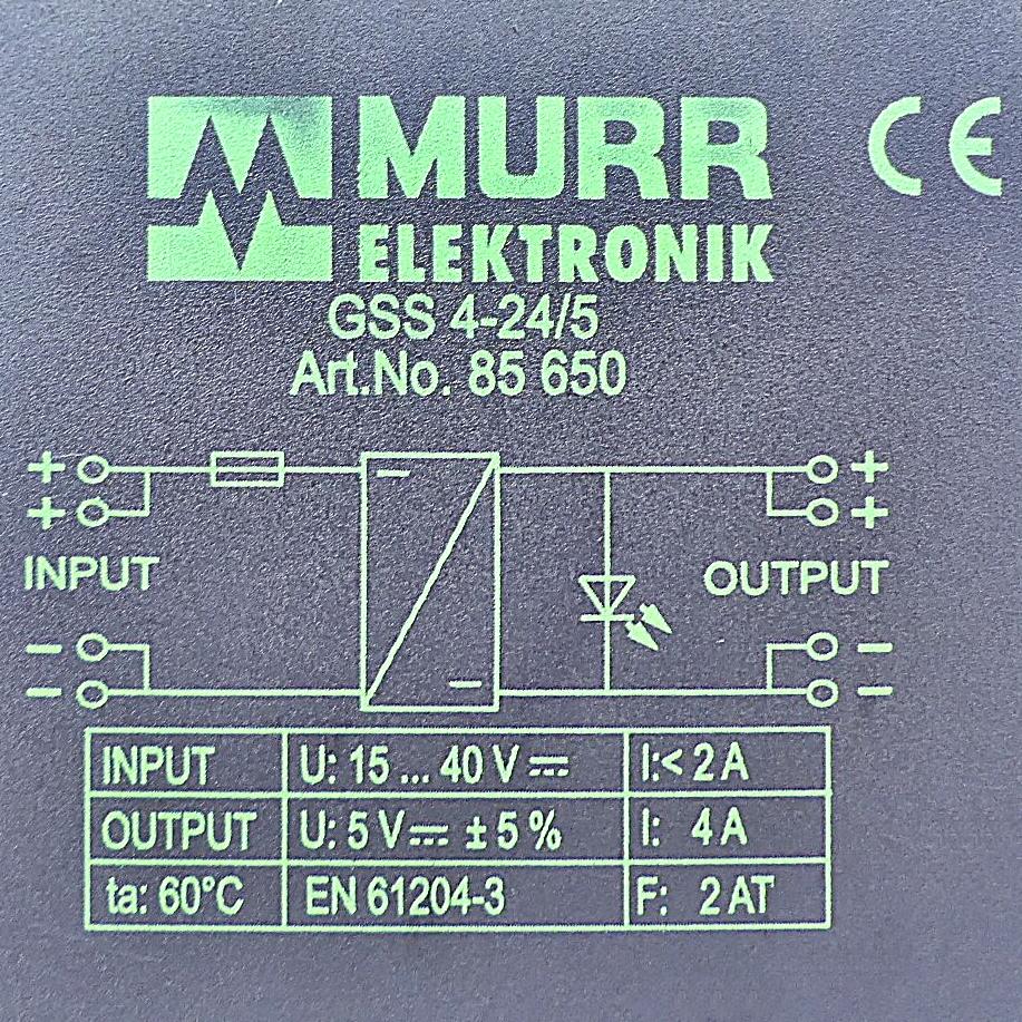 Produktfoto 2 von MURRELEKTRONIK Wandler GSS DC/DC