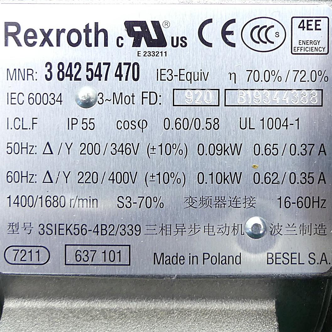 Produktfoto 2 von REXROTH Motor IEC 600034