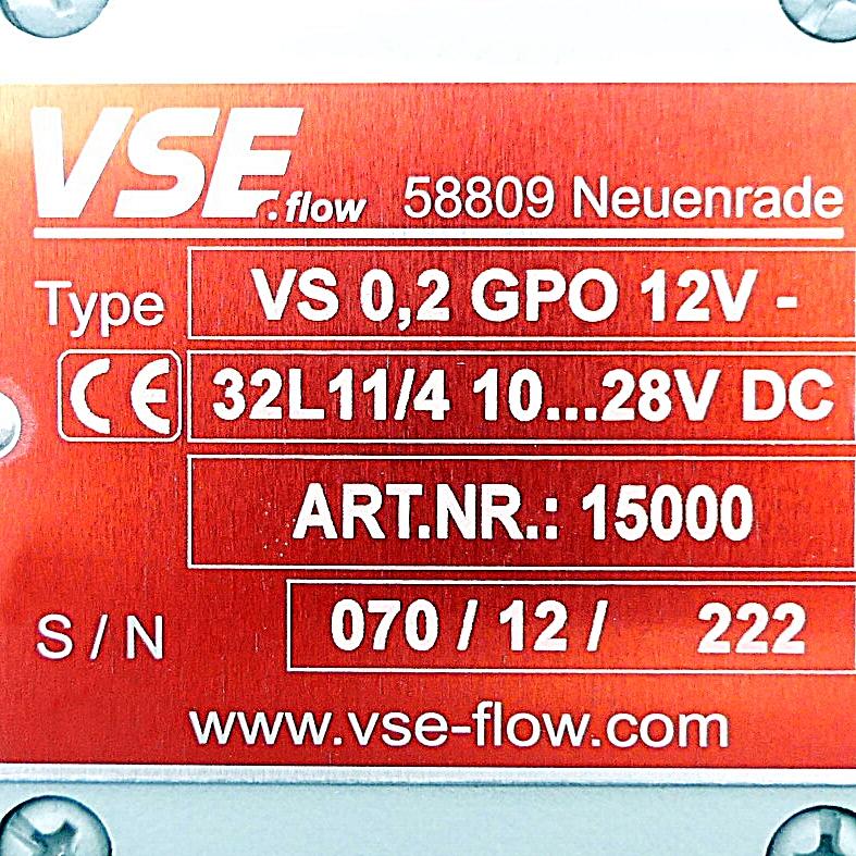 Produktfoto 2 von VSE Durchflussmesser VS 0,2 GPO 12V-32L11/4