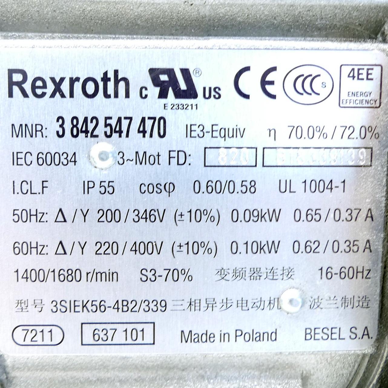 Produktfoto 2 von REXROTH Motor IEC 600034