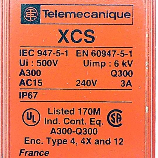 Produktfoto 2 von TELEMECANIQUE Sicherheitsendschalter XCS-A702