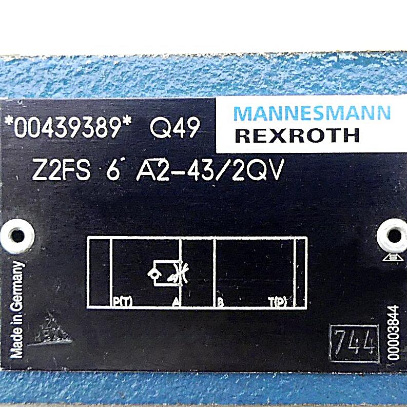 Produktfoto 2 von REXROTH Drosselrückschlagventil Z2FS 6 A2-A3/2QV